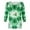 Green, variant on St Patricks Day Shirt for Women 3/4 Sleeve Plus Size Crew Neck Shamrocks Print Tunic Loose T-Shirts Casual Comfort Fashion Pullover Graphic Tees, Green S-5XL