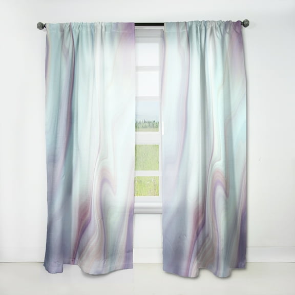 Designart 'Geode Marbled V' Modern & Contemporary Curtain Panel
