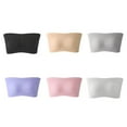 thumbnail image 5 of S-6xl Removable Padded Bandeau Tube Bra Top Plus Size Stretchy Strapless, 5 of 5
