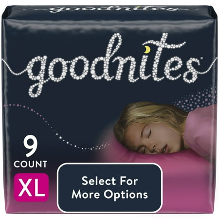 UPC: 0036000533828 | Goodnites Overnight Underwear for Girls XL 9 Ct (Select for More Options)
