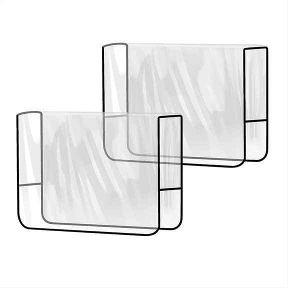 2 Pack Salon Chair Cover Protectors,Clear Square Hairdressing Back Covers for Fits Mos pwm25