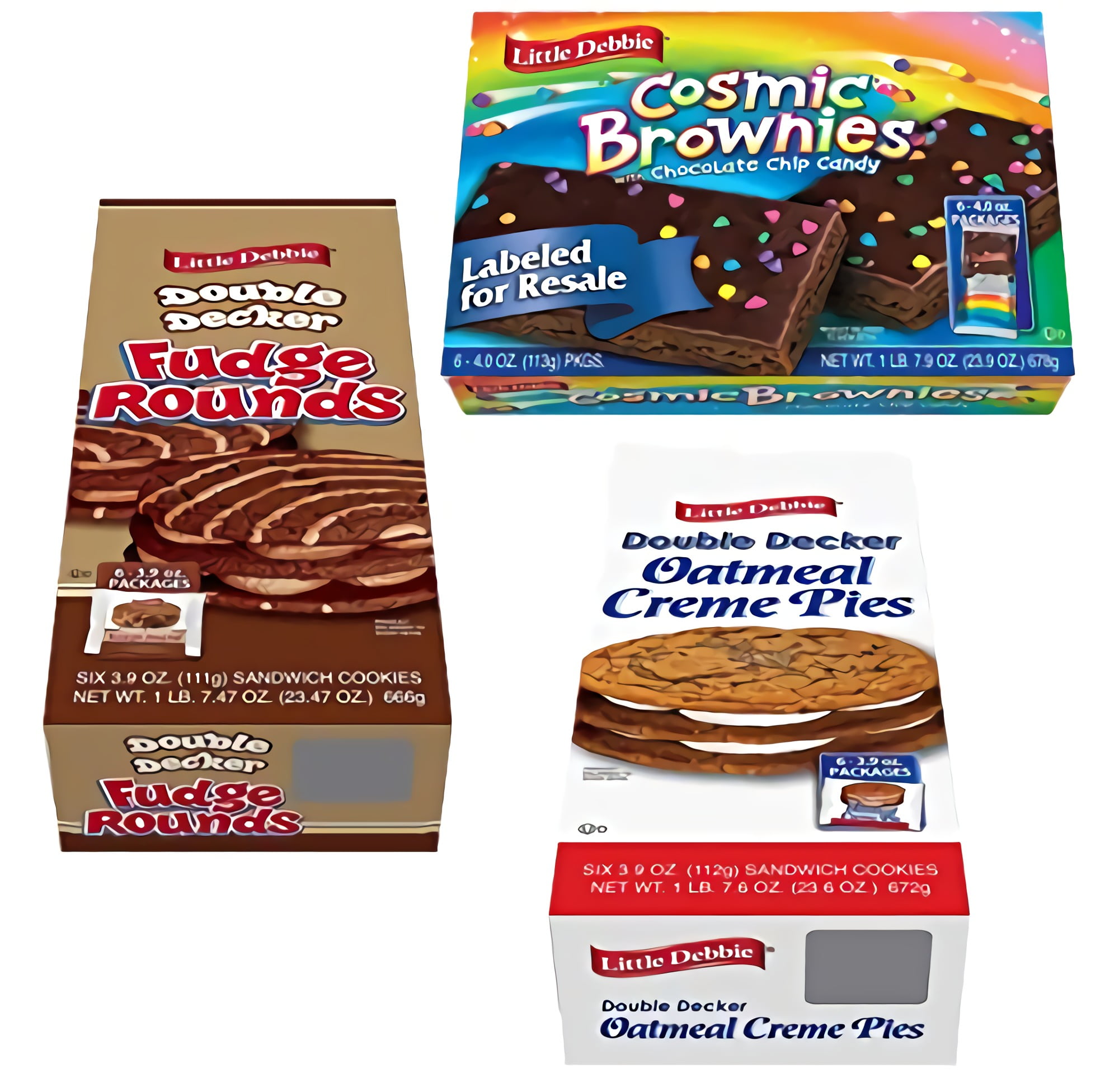 Mega Sized Cakes Combo Packs Cosmic Chocolate Brownies / Double