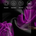 thumbnail image 5 of Purple Rose Cloth Napkins, Vintage Abstract Garden Flower Floral Black Washable and Reusable Dinner Napkins Set of 4, Table Napkin for Kitchen Party Birthday Wedding Hotel Housewarming 20"x20", 5 of 8