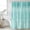 Turquoise, variant on Teal Blue Shower Curtain Set, Waterproof Shower Curtains for Bathroom, Modern Abstract Art Ombre Striped Washable Fabric Cloth Bath Curtain for Bathtub Decoration with Hooks 66x72 Inches