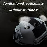 Helmet Tactical Helmet Game Helmet Cs Helmet Bicycle Helmet Sports-Black-Style:With Holes