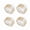 Gold, variant on 4 Pcs Slaplet Wristlets, DIY Wrist Corsage Bracelets, Floral Slaplets Accessories for Bridesmaid Wedding Bridal Shower Party Prom(Silver)