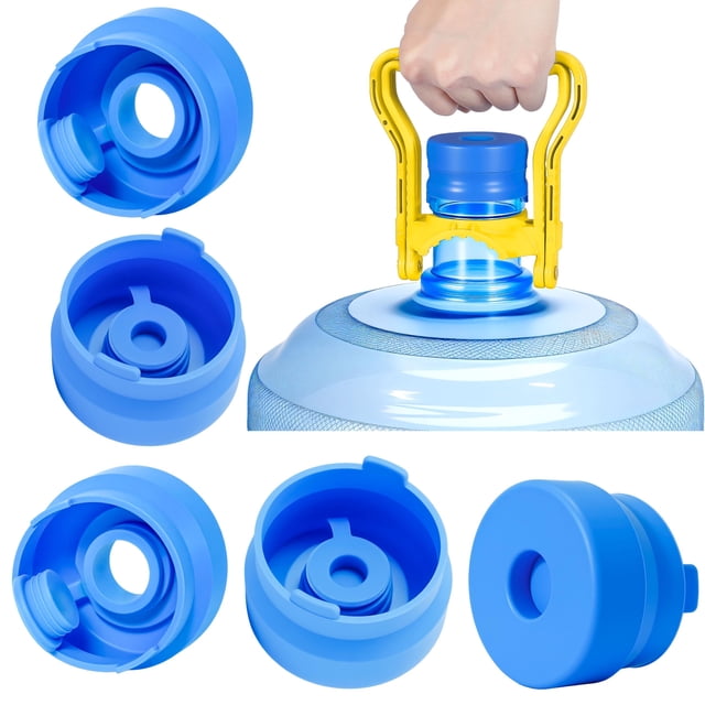 Tapa de silicona suave Kioguc para garrafón de agua, compatible con 3 y 5 galones