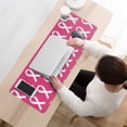 thumbnail image 3 of Long Mouse Pads for Desk,Pink Breast Cancer Desk Mats on Top Of Desks, Desk Mouse Pad Extra Large with 3mm Non-Slip Base and Stitched Edge for Gaming,Office,Work,Home 31.5x11.8in, 3 of 5