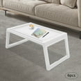 thumbnail image 6 of Tray Folding Table, 6pcs Lap Desks, Foldable Laptop Desk White, 6 of 20