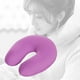 thumbnail image 3 of Almohada suave en apariencia de U, almohada para el cuello, reposacabezas, soporte para el cuello, portátil, ligera para silla, con funda ex púrpura perfecl Almohada de viaje, 3 of 8