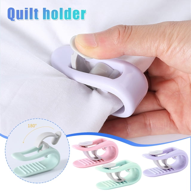 Fiudx Pinzas para Fundas de Edredón, Diseño de Aguja Seguro, Evita Que Se Muevan, Instalación Rápida y Sencilla, Ajuste Universal para Todo Tipo de Edredones, Multiusos para Uso Doméstico, 2,5 X 2 X
