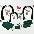 thumbnail image 7 of Penkiiy Christmas Pajamas for Family Matching Pjs Set, Green Plaid Reindeer Holiday Xmas Pajamas for Women Men Kids White 4-5 Years, 7 of 7