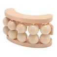 thumbnail image 1 of Rodillo de Bola de Madera de Mano, Drenaje de Masajeador de Madera de Madera de Madera Portátil 10 Cuentas para la Espalda, 1 of 7