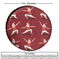 thumbnail image 2 of Heavy Duty Spare Tire Cover 15inch Santa Claus Doing Yoga Poses Waterproof Polyester Wheel Protectors Wheel Covers Santa Claus Yoga Universal Fit for Trailers SUV Truck Camper Travel, 2 of 8