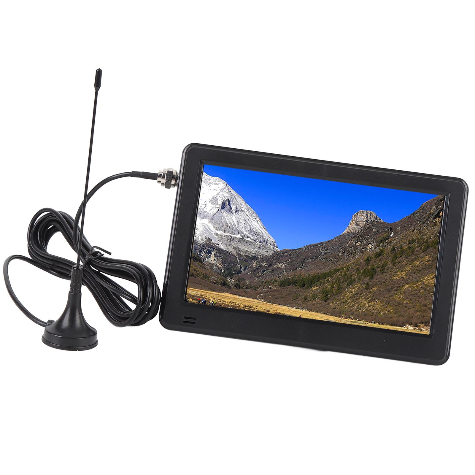 LED Pocket Digital Television, 6 Inch Digital TV 1080p Video Player FM Radio High Resolution with Remote Control for Outdoor Activities