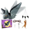 thumbnail image 1 of ORUYROP Cat Toys, Rechargeable Intelligent Flapping Bat, Suitable for Cat Teaser Stick, Hanging Interactive Cat Toys for Indoor Cats Chase Exercise, Vivid Chirping, 3 Modes, 1 of 6