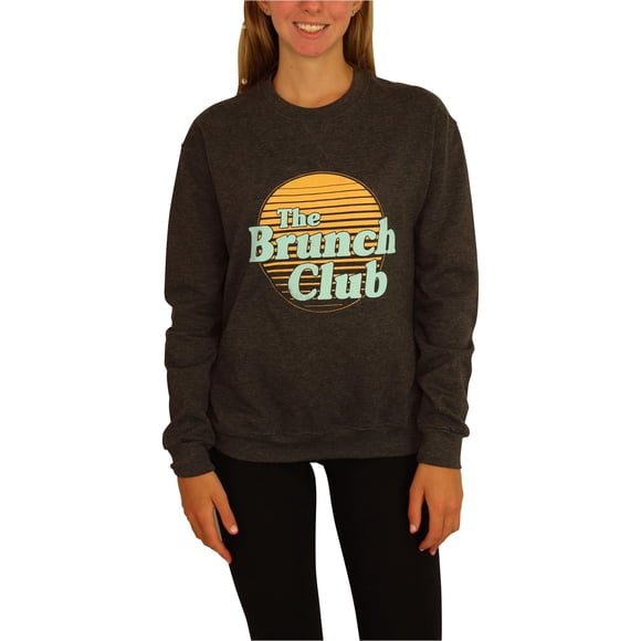 Sudadera gris Kid Dangerous Brunch Club extra pequeña