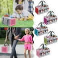 thumbnail image 6 of Portable Carrying Compatible with Toniebox Set and Tonies Figurines Travel Cloth Musical Toy Folding Bag for Tonies Storage Bag(Red), 6 of 7