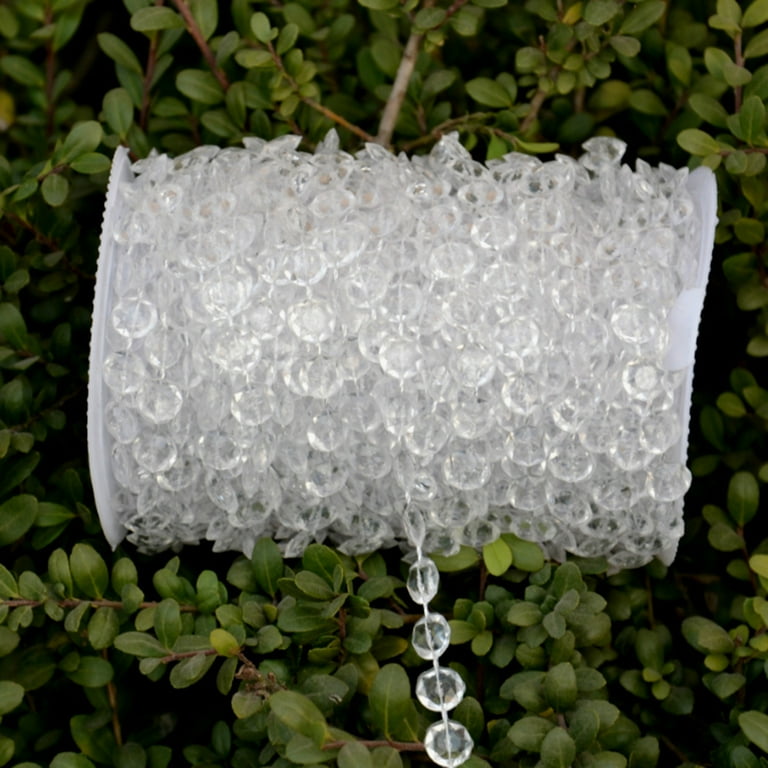 1X Acrylic Curtain Crystal Bead String Octagonal Wedding Party Decoration  LI