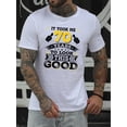 thumbnail image 1 of Camiseta de verano para hombre con estampado gráfico único: cuello redondo, manga corta, lavable a máquina., 1 of 8