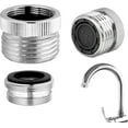 thumbnail image 2 of Faucet to Hose Adapter 3/4" GHT Chrome - Sink to Garden Hose Attachment for Kitchen/Bathroom, 2 of 10
