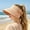Khaki, variant on Straw Sun Visor for Women, Wide Brim Ponytail Beach Hat with Bow, Adjustable, Foldable Packable Roll-Up for Summer Travel, Beach & Pool(Black)