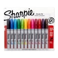 thumbnail image 1 of SHARPIE Marqueurs Permanents, Pointe de Pinceau, Assortis, Lot de 12, 1 of 4