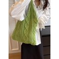 thumbnail image 2 of Kukuzhu Knitted Hobo Bag Women's Crocheted Shoulder Bag Large Handbags Tote Wool Woven Aesthetic Purse Top Handle Bag, 2 of 8