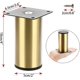 thumbnail image 2 of Furniture Legs 4pcs 10cm Stainless Steel Furniture Legs for Chairs Table Cabinet Desk Sofa Furniture Legs with Screws Easy Assembly Round Gold, 2 of 5