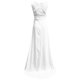 thumbnail image 5 of ICHUANYI Clearance Women's Sexy Fashion Slim Party V-neck Solid Color Mopping Long Formal Dress(White, L) ICHUANYI WER2023080812235, 5 of 9