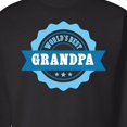 thumbnail image 3 of Inktastic Grandparents Day Worlds Best Grandpa Adult Sweatshirt, 3 of 4
