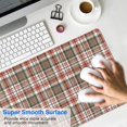 thumbnail image 4 of Long Mouse Pads for Desk,Red and Green Plaid Christmas Pattern Desk Mats on Top Of Desks, Desk Mouse Pad Extra Large with 3mm Non-Slip Base and Stitched Edge for Gaming,Office,Work,Home 35.4x15.7in, 4 of 5