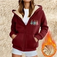 thumbnail image 5 of Wowcloth Women's Fleece Hooded Jacket, Soft Warm and Fashionable for Casual Everyday Wear, 5 of 5