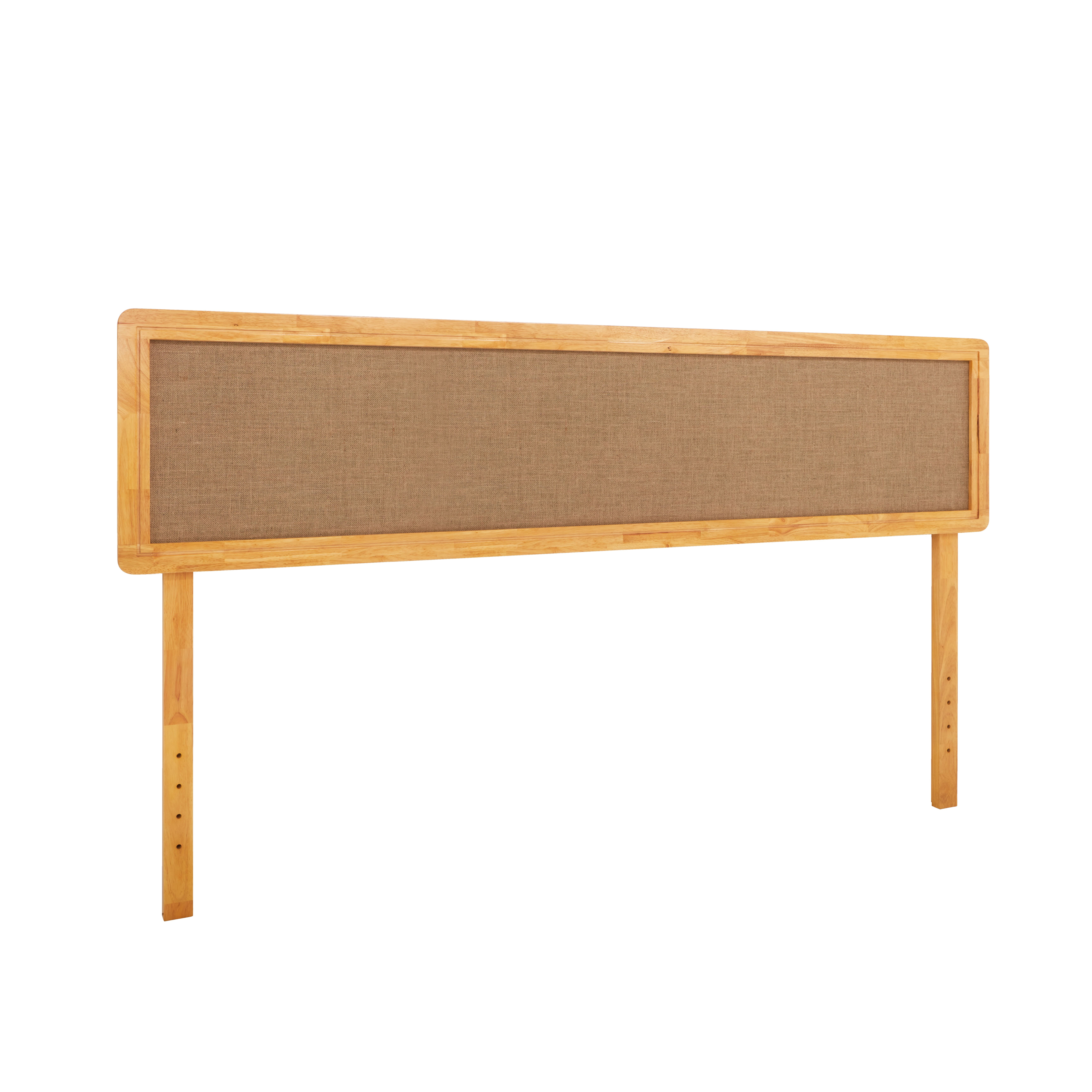 Grace King Size Headboard, Bohemian, Solid Wood, Natural
