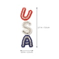 thumbnail image 2 of unbranded 1Par Pendientes Colgantes Patrióticos Usa Multicolor Para De, 2 of 8