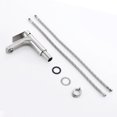 thumbnail image 4 of sumerain Bathroom Sink Faucet Single Hole,Brushed Nickel Lavatory Faucet Stainless Steel Single Handle Basin Tap Faucet with Water Supply Lines, 4 of 11