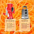 thumbnail image 7 of Rotary Cheese Grater with Handle-Versatile Cheese Grater Non-Slip Suction Base,Cheese Shredder & Food Slicer for Cheese,Carrots, Cucumbers,Nuts-Compact & Easy Clean Kitchen Kitchen Tool (red), 7 of 7