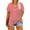 Red Stripe, variant on TIYOMI Floral Plus Size Tops Womens Short Sleeve Summer T-Shirts V-Neck Basic Pullover Casual Blouses 2XL 18W 20W