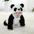 thumbnail image 2 of Combinaison pour Nouveau-Né Panda à Capuche, Grenouillère d'Hiver Chaude, Pyjama, 2 of 9