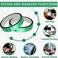 thumbnail image 3 of 6 Rolls Heat Resistant Tapes Sublimation Press Transfer Thermal Tape 20mmx30m SUBLITAPE GREEN, 3 of 9