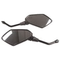 thumbnail image 1 of Qiilu Motorcycle Mirror ，  Black  ABS Rear View Side Mirrors Motorcycle Rear View Mirror  Reflective Rear View Mirrors Motorcycle Parts, 1 of 8