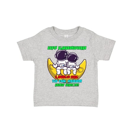 

Inktastic My Grandma Loves Me Astronaut Gift Toddler Boy or Toddler Girl T-Shirt