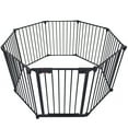 thumbnail image 3 of Vivifying 200" Adjustable Safety Gate 8 Panels Play Yard Metal Doorways Fireplace Fence, 3 of 7