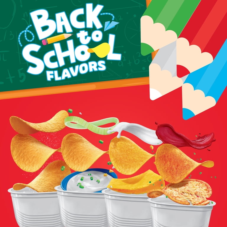 Pringles Variety Pack Potato Crisps Chips, Back to School, 27