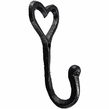 

Heart Shape Wall Mounted Home Door Vintage Hook Iron Bedroom Holder Decorative