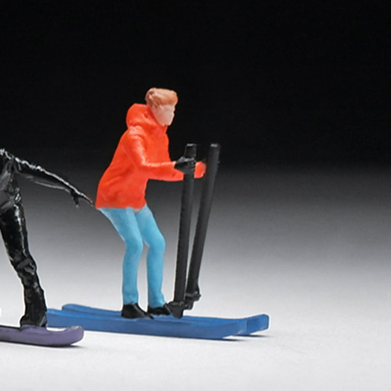 1/64 Scale Skiing Model People Figures Realistic Figures Tiny