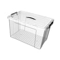 thumbnail image 4 of Cajas de almacenamiento transparentes multiusos para ropa de bebé, caja organizadora de almacenamiento de juguetes para oficina, edredón, libro, sala 80L Sunnimix Contenedor de cesta de almacenamiento, 4 of 8