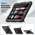 thumbnail image 6 of Samsung Galaxy Tab A9+/A9 Plus protective case, 360 ° rotating bracket (black), 6 of 9