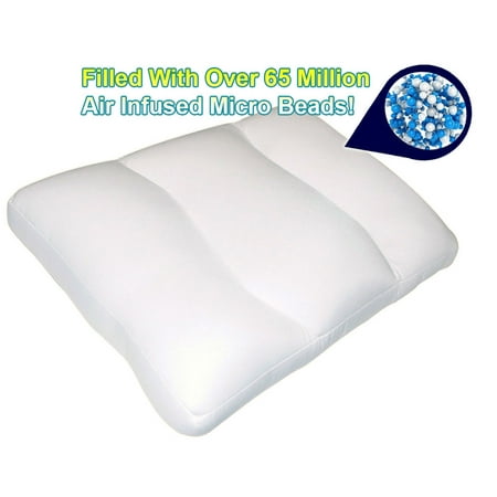 Air Infused Orthopedic Microbead Cloud Pillow Air Foam Micro