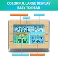 thumbnail image 4 of Weather Station Wireless Indoor Outdoor Thermometer 6 Inch Color LED Display Temperature Humidity Monitor with Barometric Pressure USB Charging Port Moon Phase Comfort Bar 4 Levels Brightnes, 4 of 7